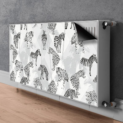 Magnetisk radiatordæksel Tigre og zebraer