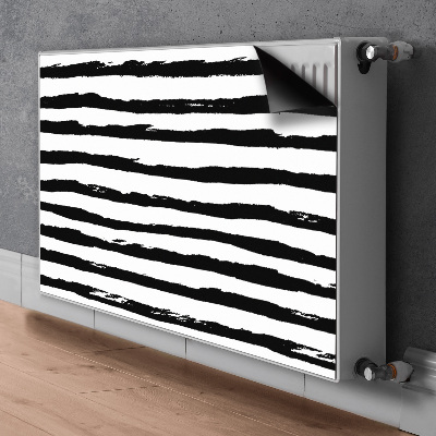 Dekorativt radiatordæksel Zebra-mønster