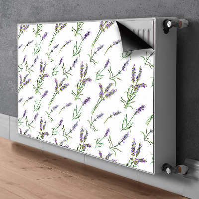 Dekorativt radiatordæksel Lavendelblomster