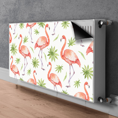 Radiator dekoration Flamingoer