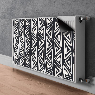 Dekorativt radiatordæksel Geometrisk design