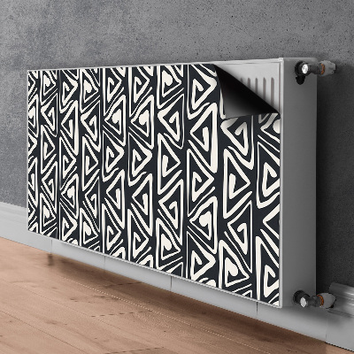 Dekorativt radiatordæksel Geometrisk design