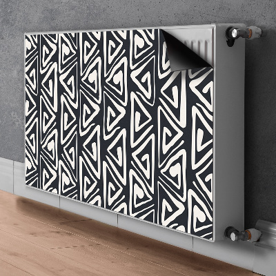 Dekorativt radiatordæksel Geometrisk design