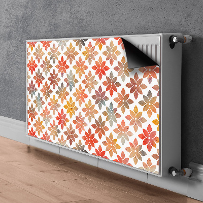 Dekorativt radiatordæksel Blomsterdesign