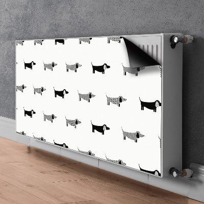 Magnetisk radiatordæksel Gravhunde