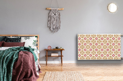 Magnetisk klistermærke til en radiator Blomsterdesign