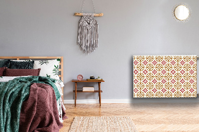 Magnetisk klistermærke til en radiator Blomsterdesign