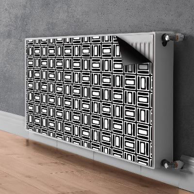 Magnetisk klistermærke til en radiator Geometrisk design