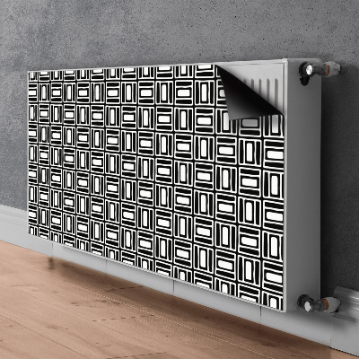 Magnetisk klistermærke til en radiator Geometrisk design