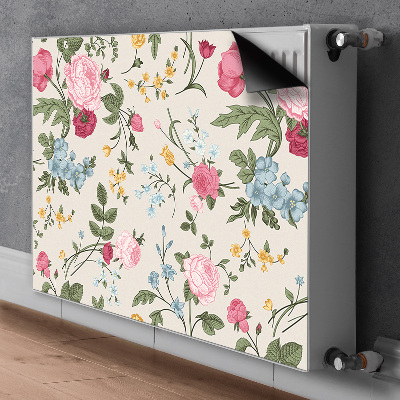 Magnetisk måtte til radiatoren Farvede blomster