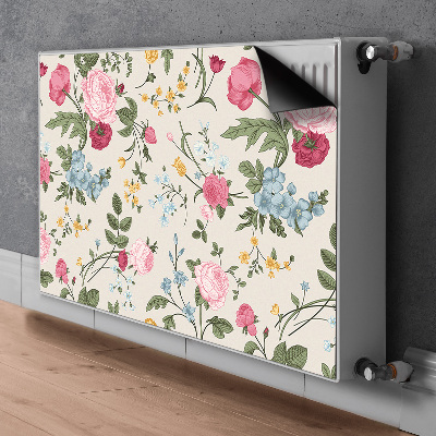 Magnetisk måtte til radiatoren Farvede blomster