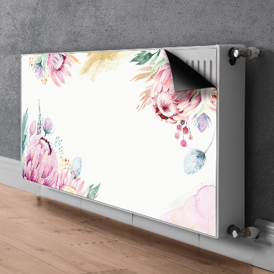 Magnetisk radiatordæksel Blomsterramme