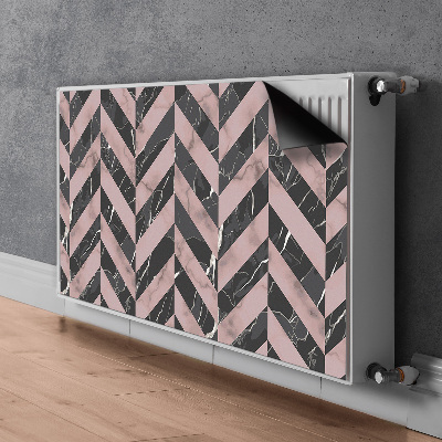 Magnetisk radiatordæksel Marmor loft stil