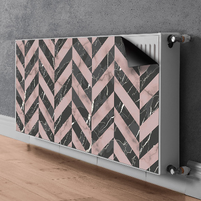 Magnetisk radiatordæksel Marmor loft stil