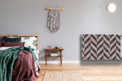 Magnetisk radiatordæksel Marmor loft stil