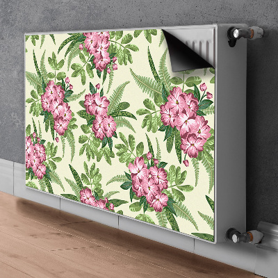 Magnetisk måtte til radiatoren Tropiske blomster