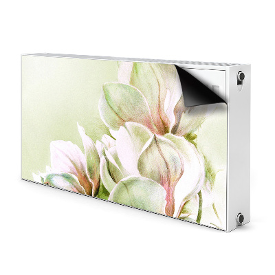 Dekorativt radiatordæksel Magnolia blomster