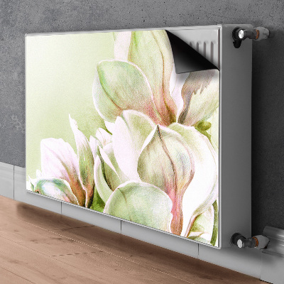 Dekorativt radiatordæksel Magnolia blomster