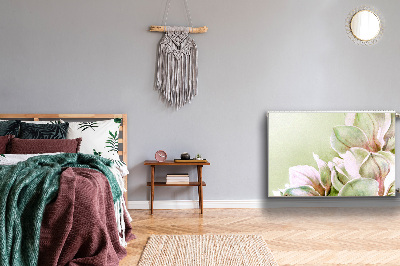 Dekorativt radiatordæksel Magnolia blomster