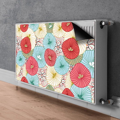 Beskyttelsesmagnet til radiatoren Blomsterdesign