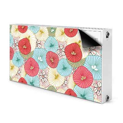 Beskyttelsesmagnet til radiatoren Blomsterdesign