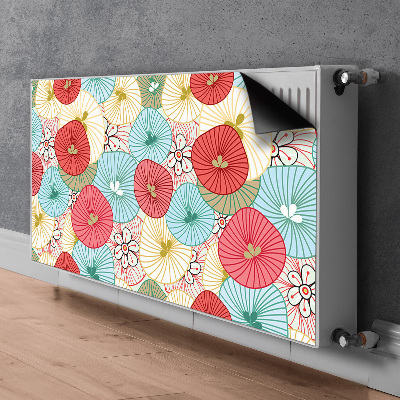 Beskyttelsesmagnet til radiatoren Blomsterdesign