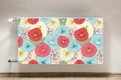 Beskyttelsesmagnet til radiatoren Blomsterdesign