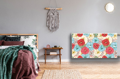 Beskyttelsesmagnet til radiatoren Blomsterdesign