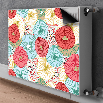 Beskyttelsesmagnet til radiatoren Blomsterdesign