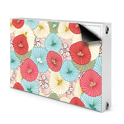 Beskyttelsesmagnet til radiatoren Blomsterdesign