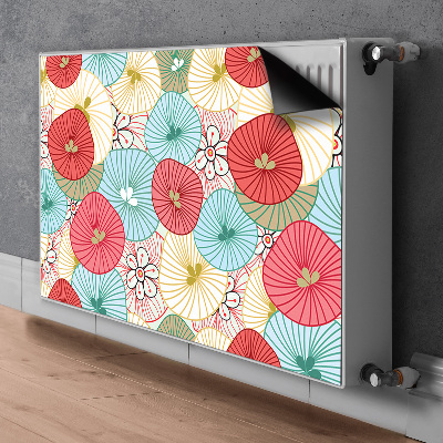 Beskyttelsesmagnet til radiatoren Blomsterdesign