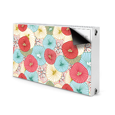 Beskyttelsesmagnet til radiatoren Blomsterdesign