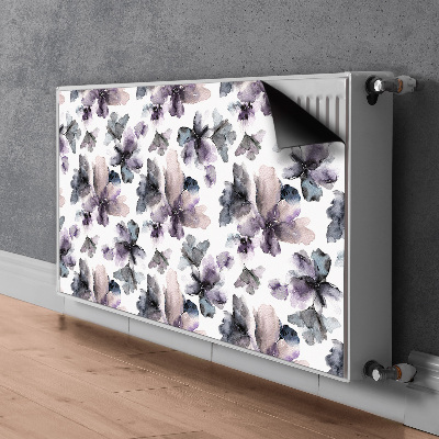 Magnetisk radiatordæksel Mørke blomster