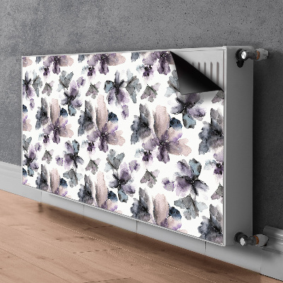 Magnetisk radiatordæksel Mørke blomster