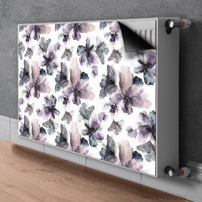 Magnetisk radiatordæksel Mørke blomster