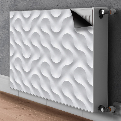 Magnetisk radiatordæksel Wave illusion 3d