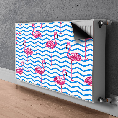 Magnetisk radiatordæksel Flamingoer