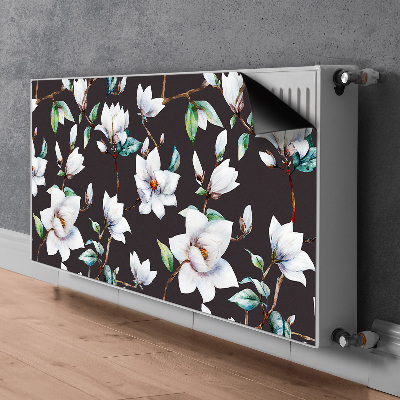 Dekorativt radiatordæksel Malede blomster