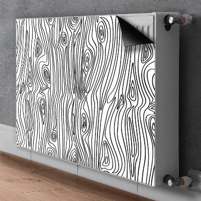 Radiator dekoration Imitation af træ