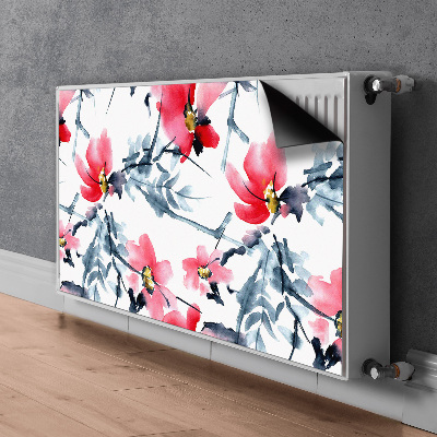 Magnetisk radiatordæksel Blomsterdesign