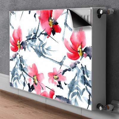 Magnetisk radiatordæksel Blomsterdesign