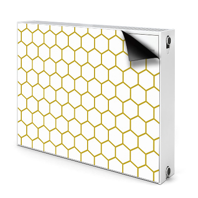 Dekorativt radiatordæksel Honeycomb