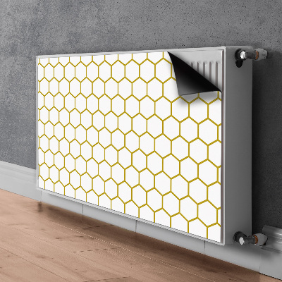 Dekorativt radiatordæksel Honeycomb