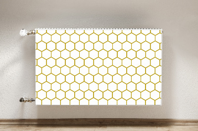 Dekorativt radiatordæksel Honeycomb