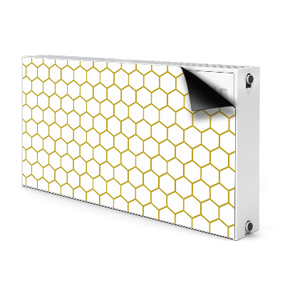 Dekorativt radiatordæksel Honeycomb