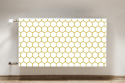 Dekorativt radiatordæksel Honeycomb