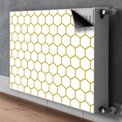 Dekorativt radiatordæksel Honeycomb