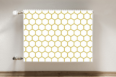 Dekorativt radiatordæksel Honeycomb