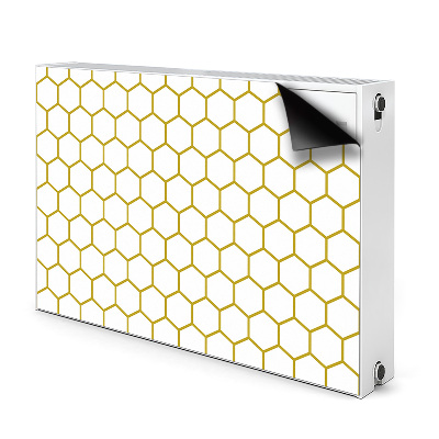 Dekorativt radiatordæksel Honeycomb