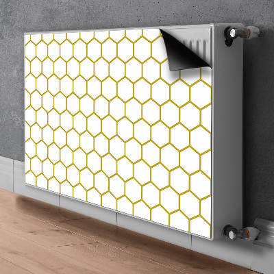 Dekorativt radiatordæksel Honeycomb